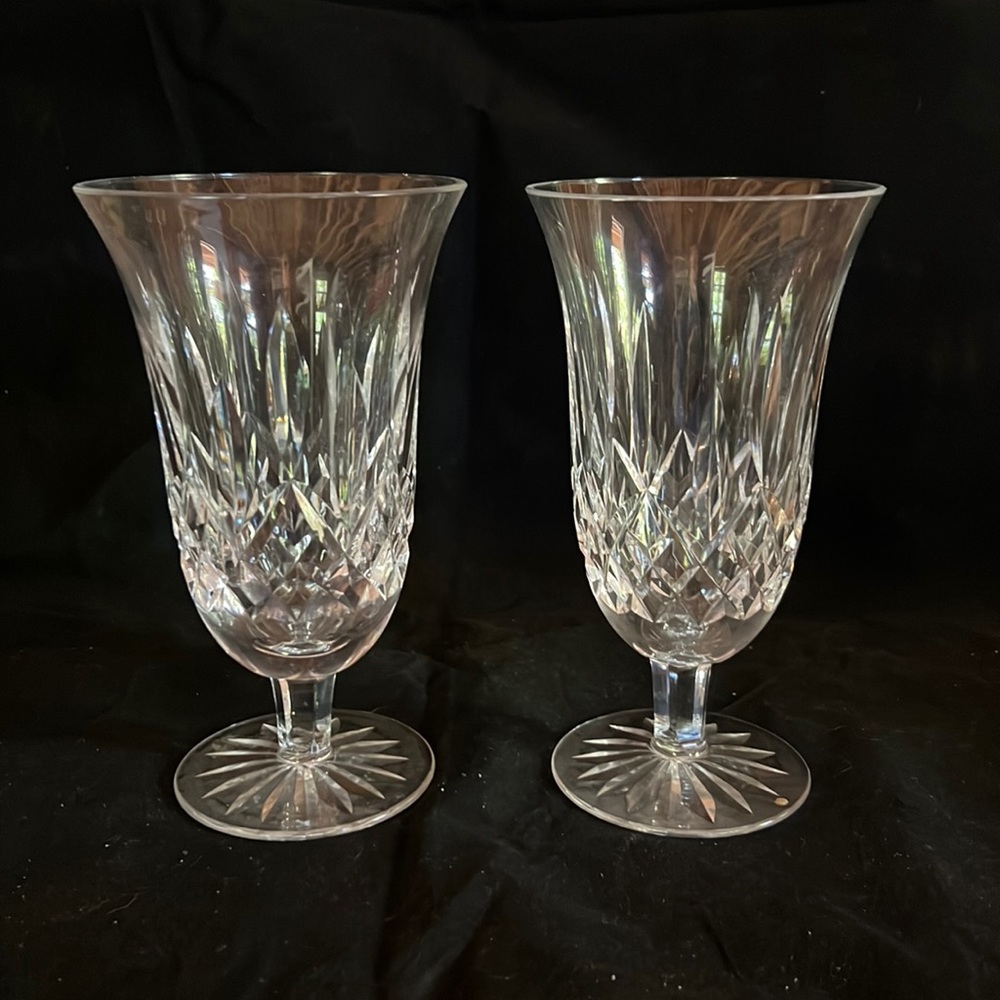 Lismore by Waterford Crystal, 2 Stemmed Ice Tea Glasses